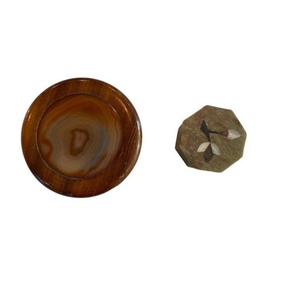 Vintage - Tiny Trinket Box bundle of 2 - Picture 2 of 16